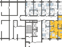 Продается 2-комнатная квартира ЖК Кислород, корпус 1, 44.06  м², 15288820 рублей