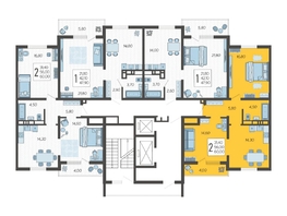 Продается 2-комнатная квартира ЖК Горный квартал, литера 6, 60  м², 17784000 рублей