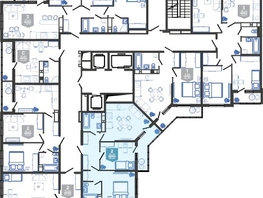 Продается 2-комнатная квартира ЖК Облака-3, дом 1, 58.5  м², 10910250 рублей