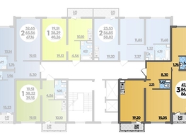 Продается 3-комнатная квартира ЖК Город у моря, литер 17, 86.82  м², 9558999 рублей