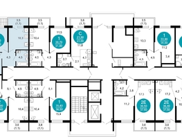 Продается 2-комнатная квартира ЖК Лестория, дом 2, 44.2  м², 21905520 рублей