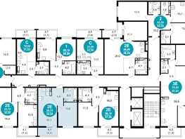 Продается 1-комнатная квартира ЖК Лестория, дом 5, 36.9  м², 14553360 рублей