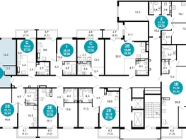 Продается 2-комнатная квартира ЖК Лестория, дом 5, 61.4  м², 21557540 рублей