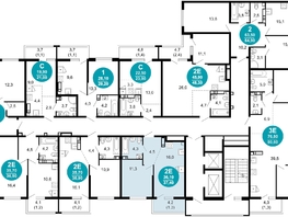 Продается 1-комнатная квартира ЖК Лестория, дом 5, 37.4  м², 15034800 рублей