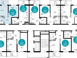 Продается 1-комнатная квартира ЖК Лестория, дом 6, 30  м², 13392000 рублей