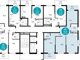 Продается 3-комнатная квартира ЖК Лестория, дом 5, 73.5  м², 25592700 рублей