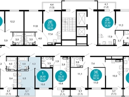 Продается 1-комнатная квартира ЖК Лестория, дом 1, 29.5  м², 16888750 рублей