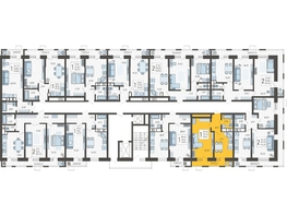 Продается 1-комнатная квартира ЖК Небо, литера 5, 41.6  м², 7184320 рублей