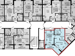 Продается 1-комнатная квартира ЖК Botanica Hills (Ботаника Хилс), лит 1, 39.18  м², 10528000 рублей