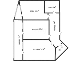 Продается 2-комнатная квартира ЖК Сограт, литера 9, 55.6  м², 7500000 рублей