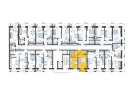 Продается 1-комнатная квартира ЖК Небо, литера 4, 42.1  м², 7013860 рублей