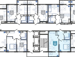 Продается 1-комнатная квартира ЖК Облака-3, дом 1, 40.1  м², 7765365 рублей