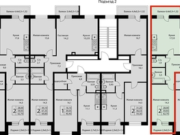 Продается 2-комнатная квартира ЖК Nova Vita (Нова Вита), дом 21, 62.7  м², 6965000 рублей