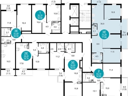 Продается 2-комнатная квартира ЖК Лестория, дом 1, 77.8  м², 32014700 рублей