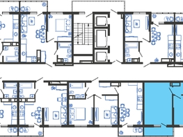 Продается 2-комнатная квартира ЖК Облака-3, дом 1, 59.5  м², 10656450 рублей