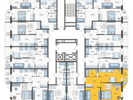 Продается 2-комнатная квартира ЖК Зеленодар, литера 7, 62.5  м², 7437500 рублей