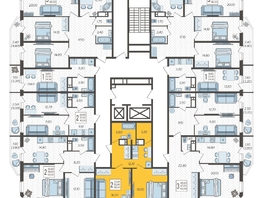 Продается 2-комнатная квартира ЖК Зеленодар, литера 6, 58  м², 7047000 рублей