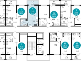 Продается 1-комнатная квартира ЖК Лестория, дом 2, 22.5  м², 13713750 рублей