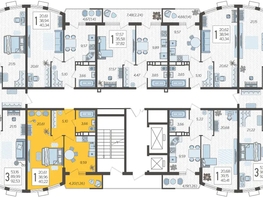 Продается 1-комнатная квартира ЖК Режиссёр, литера 4, 40.22  м², 7424612 рублей