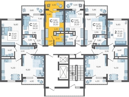 Продается Студия ЖК Горный квартал, литера 1, 25.3  м², 8822110 рублей