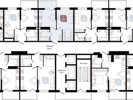 Продается 1-комнатная квартира ЖК Отражение, 1 очередь литера 2, 35.96  м², 5757196 рублей