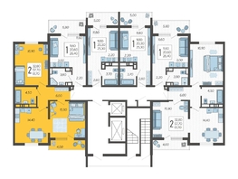 Продается 2-комнатная квартира ЖК Горный квартал, литера 3, 61.7  м², 17590670 рублей