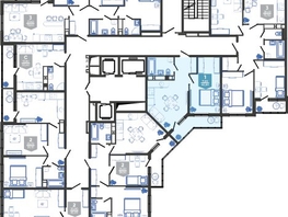 Продается 1-комнатная квартира ЖК Облака-3, дом 1, 42.5 м², 8072875 рублей