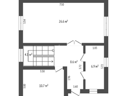 Продается Коттедж Атлантическая ул, 124  м², участок 4 сот., 12000000 рублей