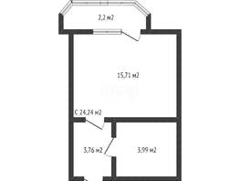 Продается Студия ЖК Светлоград, литера 15, 23  м², 3100000 рублей