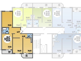 Продается 3-комнатная квартира ЖК Молодежный 2, литера 6, 83.55  м², 8597295 рублей