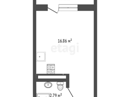 Продается 1-комнатная квартира Заполярная ул, 19.7  м², 3150000 рублей