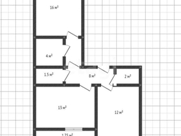 Продается 2-комнатная квартира Конгрессная ул, 57.2  м², 6100000 рублей