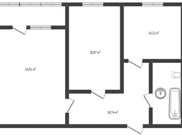 Продается 2-комнатная квартира Ярославская ул, 76.4  м², 8000000 рублей