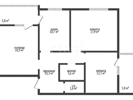 Продается 3-комнатная квартира Стахановская ул, 75.4  м², 11500000 рублей