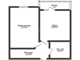 Продается 1-комнатная квартира Стахановская ул, 39.4  м², 6000000 рублей