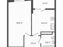 Продается 1-комнатная квартира ЖК Светлоград, литера 15, 39.65  м², 5300000 рублей