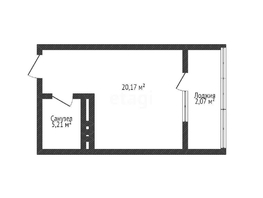 Продается Студия ЖК Сердце, 27.45  м², 6500000 рублей