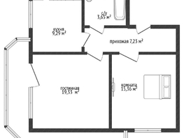 Продается 2-комнатная квартира Черкасская ул, 56  м², 5700000 рублей