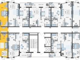 Продается 3-комнатная квартира ЖК Режиссёр, литера 4, 92.48 м², 13770272 рублей