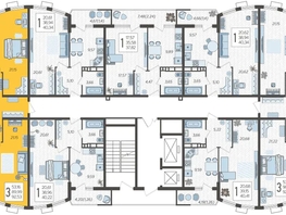 Продается 3-комнатная квартира ЖК Режиссёр, литера 4, 92.53  м², 14268126 рублей