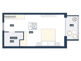 Продается Студия ГК AZIMUT Парк Отель Лучи Анапы, 33.24  м², 14958000 рублей