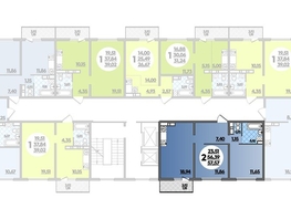 Продается 2-комнатная квартира ЖК Восточный, литера 2, 57.57 м², 8318980 рублей