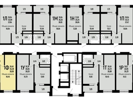Продается 1-комнатная квартира ЖК Славянка, литера 10, 36.96  м², 5318000 рублей
