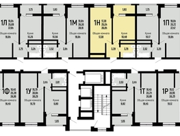 Продается 1-комнатная квартира ЖК Славянка, литера 10, 36.84 м², 4533200 рублей