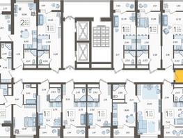 Продается 2-комнатная квартира ЖК Кислород, корпус 1, 51.8 м², 19968900 рублей