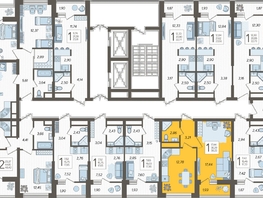 Продается 1-комнатная квартира ЖК Кислород, корпус 2, 39  м², 15834000 рублей