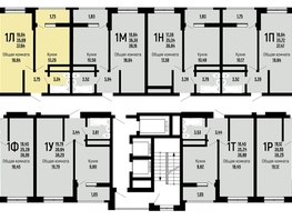 Продается 1-комнатная квартира ЖК Славянка, литера 10, 37.64 м², 4398008 рублей