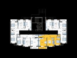 Продается 2-комнатная квартира ЖК Смородина, литера 17, 57.78 м², 7182054 рублей