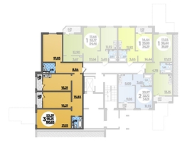 Продается 3-комнатная квартира ЖК Молодежный 2, литера 12, 100.83  м², 10234245 рублей