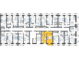 Продается 1-комнатная квартира ЖК Небо, литера 3, 42.62  м², 7437190 рублей